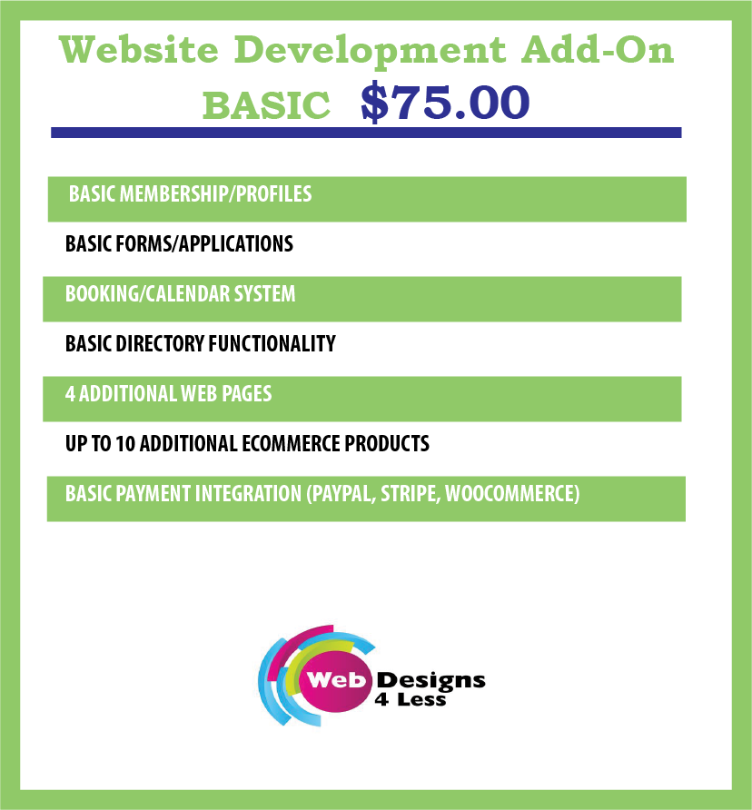 Website Development Addon Basic